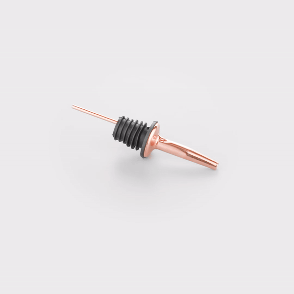 Bar Lux Copper-Plated Stainless Steel Speed Pourer - 4 1/4" x 1 1/4" x 1 1/4" - 4 count box
