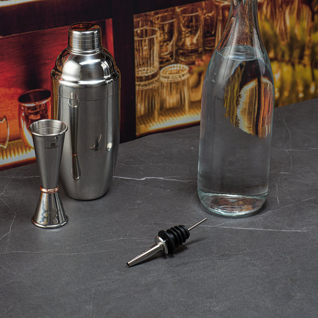 Bar Lux Stainless Steel Speed Pourer - 4 1/4" x 1 1/4" x 1 1/4" - 4 count box