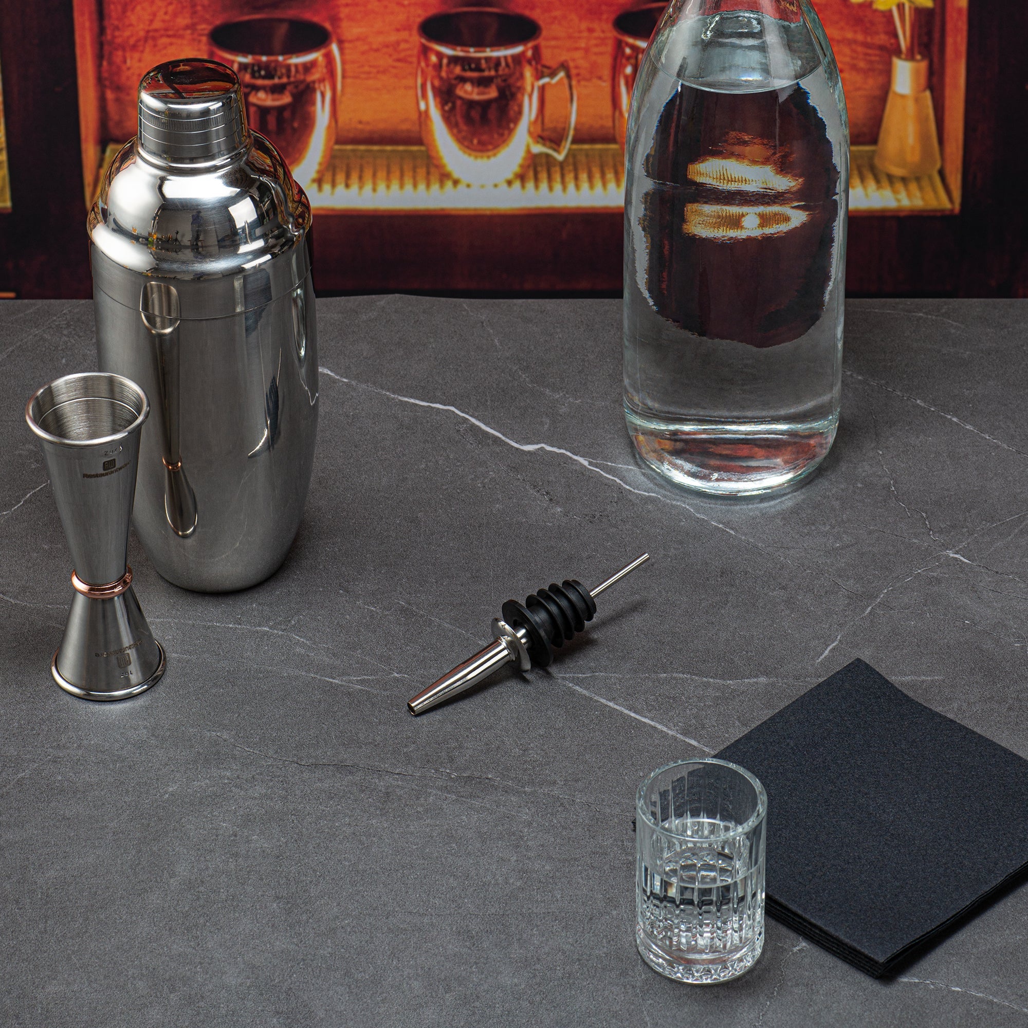 Bar Lux Stainless Steel Speed Pourer - 4 1/4" x 1 1/4" x 1 1/4" - 4 count box