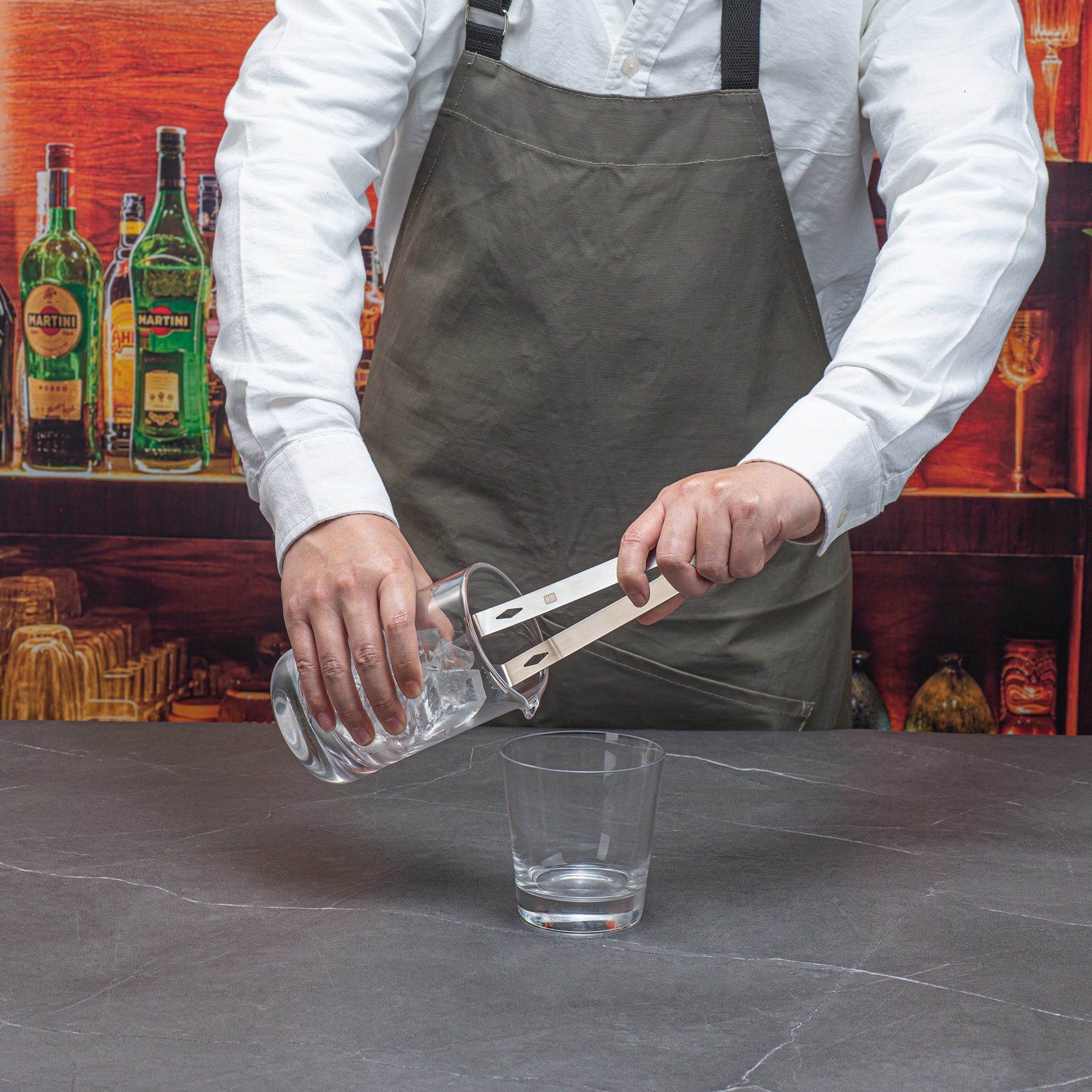 Bar Lux Stainless Steel Ice Tongs - 6 1/4" x 2 1/2" x 3/4" - 1 count box