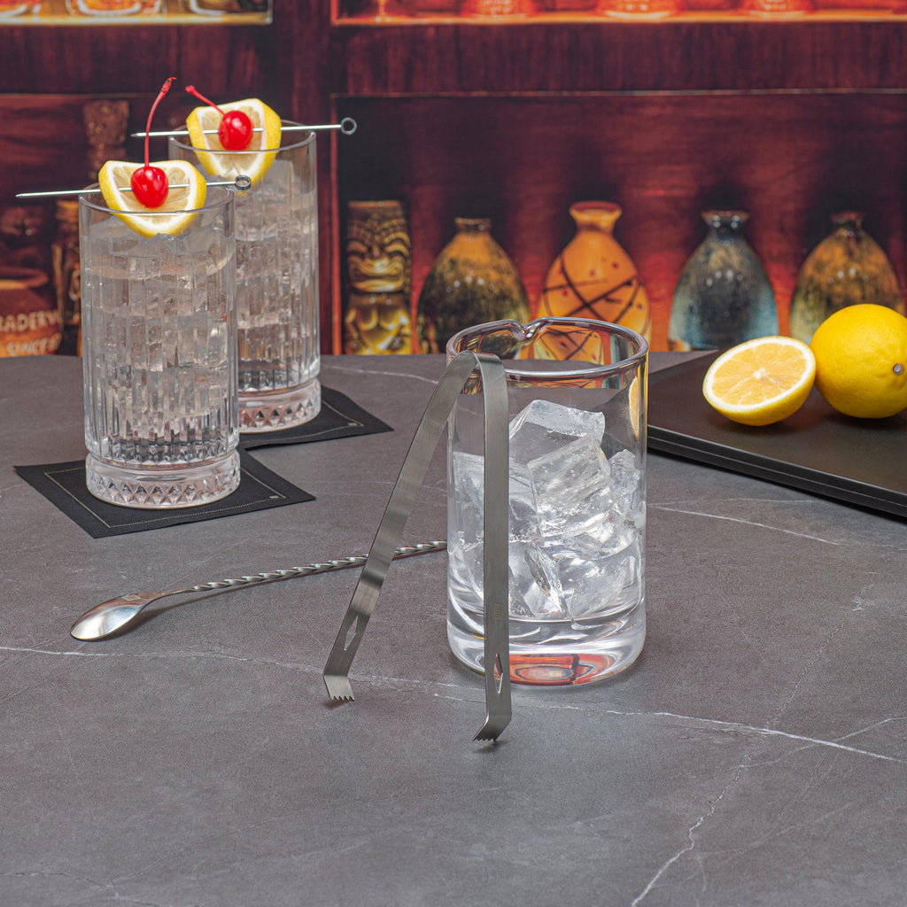 Bar Lux Stainless Steel Ice Tongs - 6 1/4" x 2 1/2" x 3/4" - 1 count box