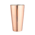Bar Lux 24 oz Copper-Plated Stainless Steel Cocktail Shaker Tin - Weighted - 3 1/2" x 3 1/2" x 6 1/2" - 1 count box