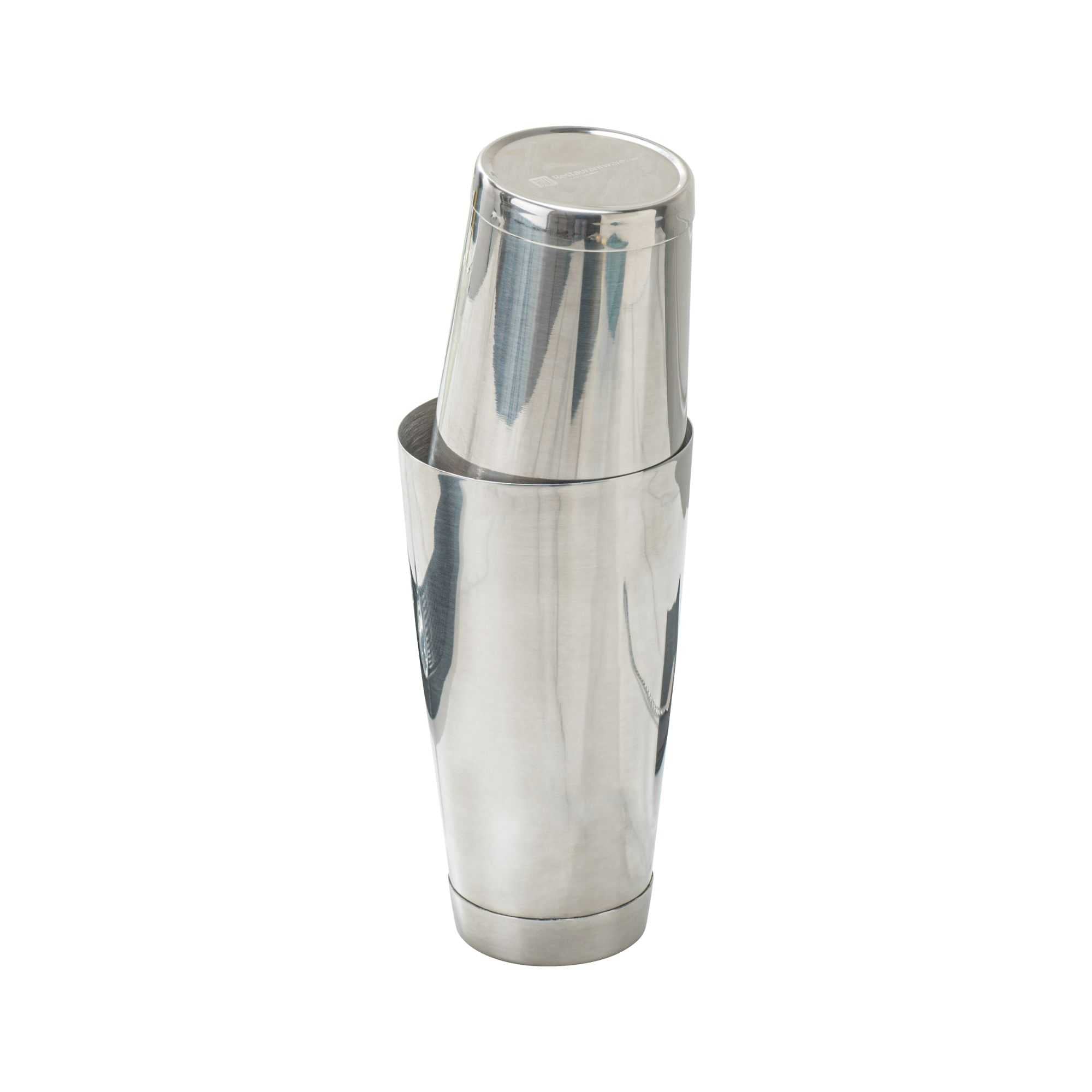 Bar Lux 24 oz Stainless Steel Cocktail Shaker Tin - Weighted, Mirrored Finish - 3 1/2" x 3 1/2" x 6 1/2" - 1 count box