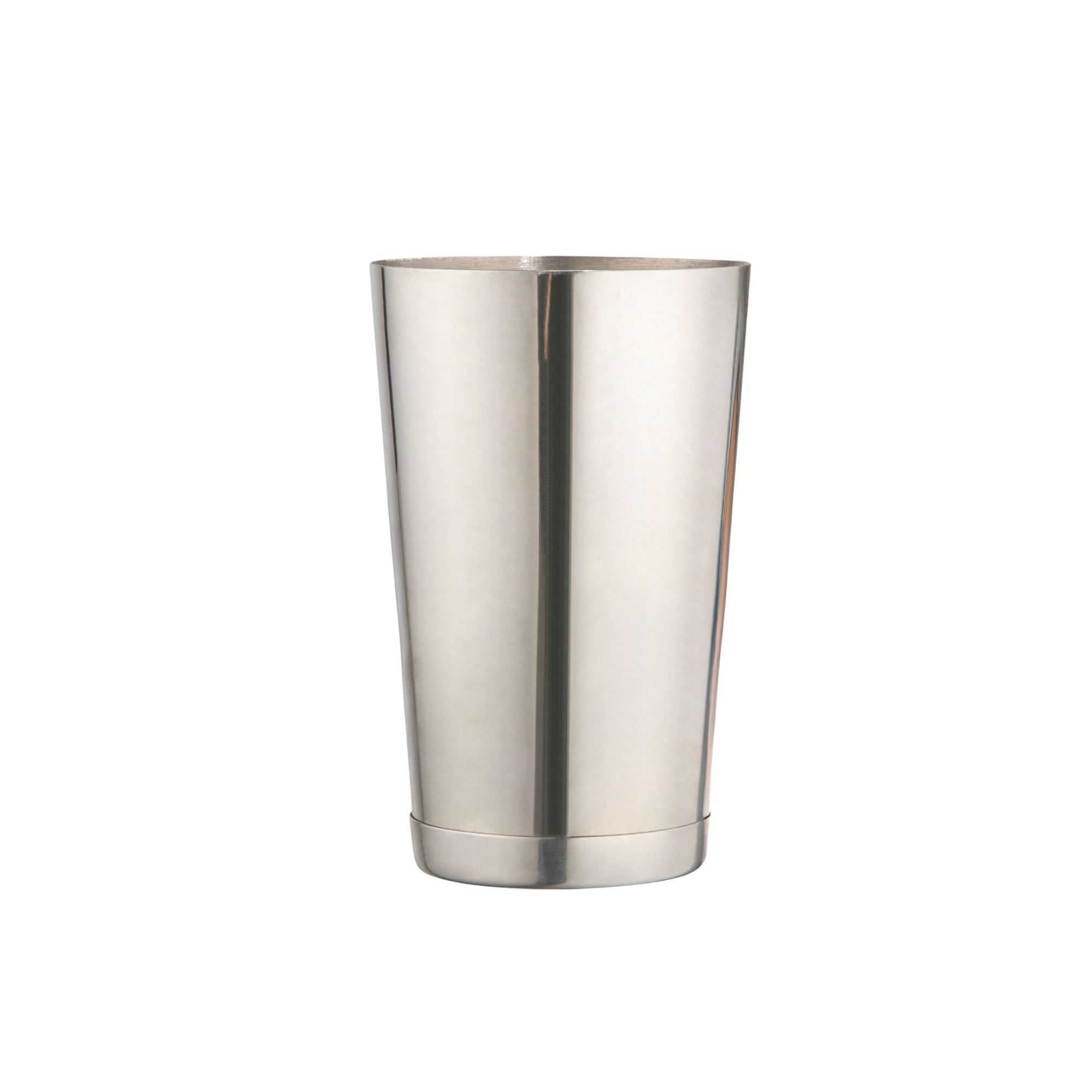 Bar Lux 24 oz Stainless Steel Cocktail Shaker Tin - Weighted, Mirrored Finish - 3 1/2" x 3 1/2" x 6 1/2" - 1 count box