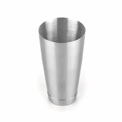 Bar Lux 24 oz Stainless Steel Cocktail Shaker Tin - Weighted, Mirrored Finish - 3 1/2" x 3 1/2" x 6 1/2" - 1 count box