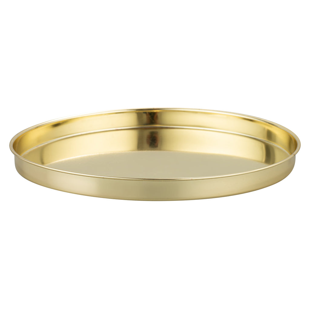Bar Lux Gold-Plated Stainless Steel Serving Tray - 12 1/2" x 12 1/2" x 1" - 1 count box