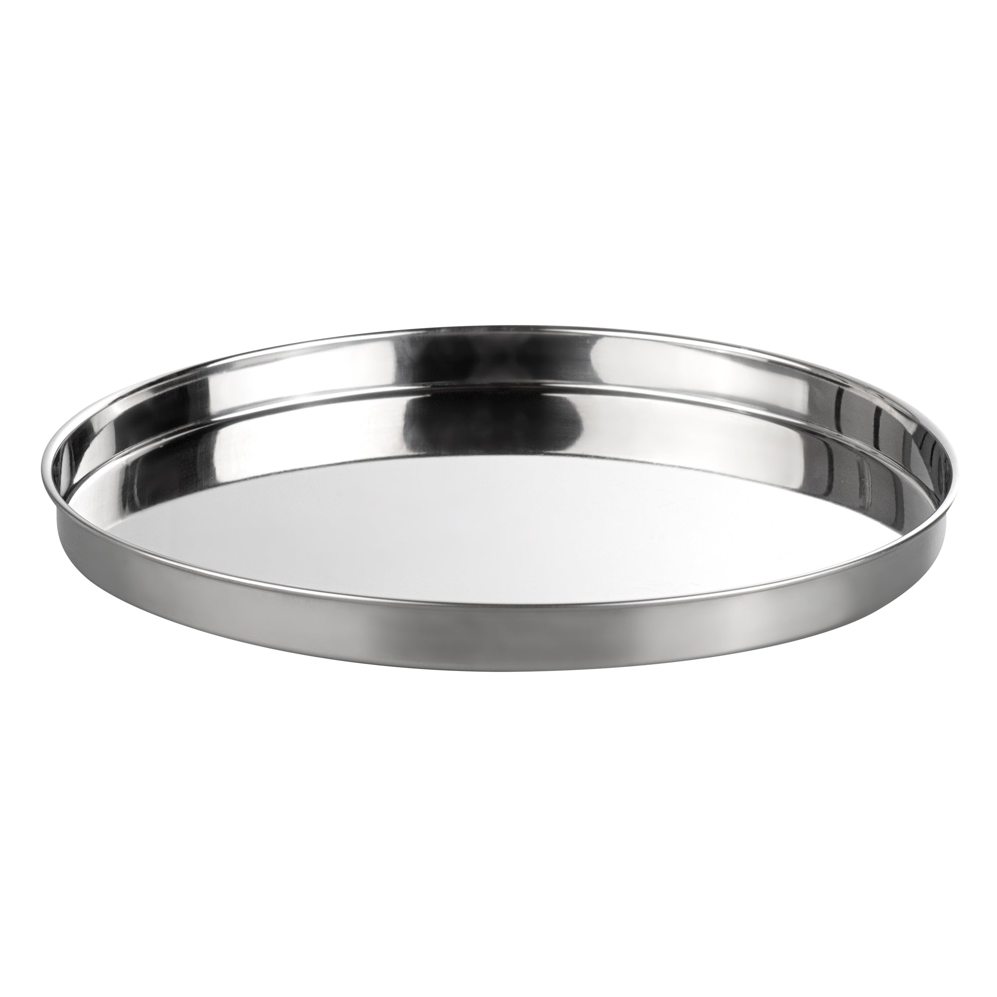 Bar Lux Stainless Steel Serving Tray - Mirrored Finish - 12 1/2" x 12 1/2" x 1" - 1 count box