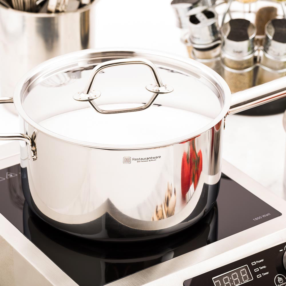 Met Lux Stainless Steel Sauce Pan Lid - Fits 6 qt - 1 count box