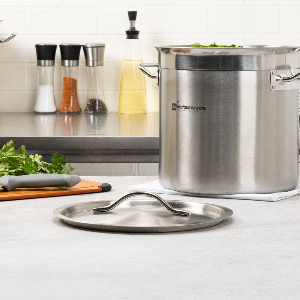 Met Lux Stainless Steel Sauce Pan Lid - Fits 7.5 and 13.5 qt - 1 count box