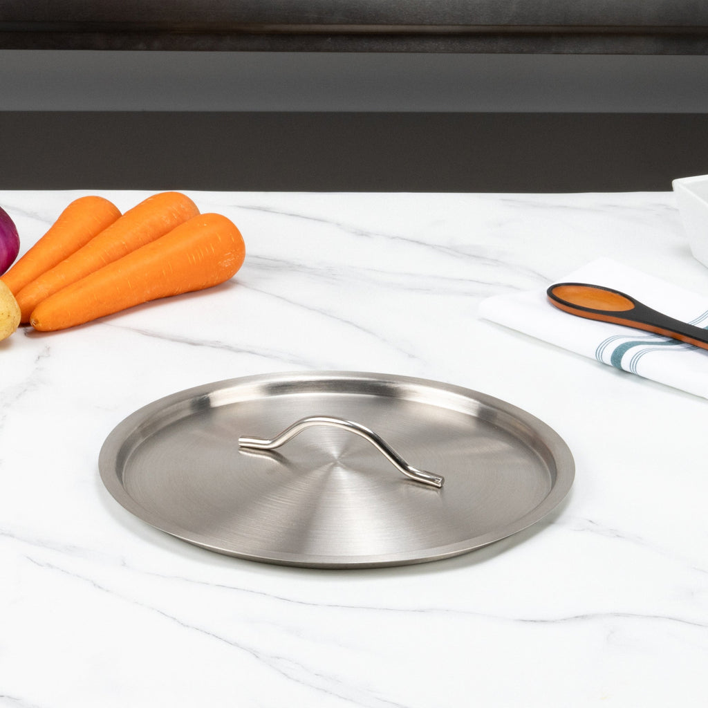 Met Lux Stainless Steel Sauce Pan Lid - Fits 21 qt - 1 count box