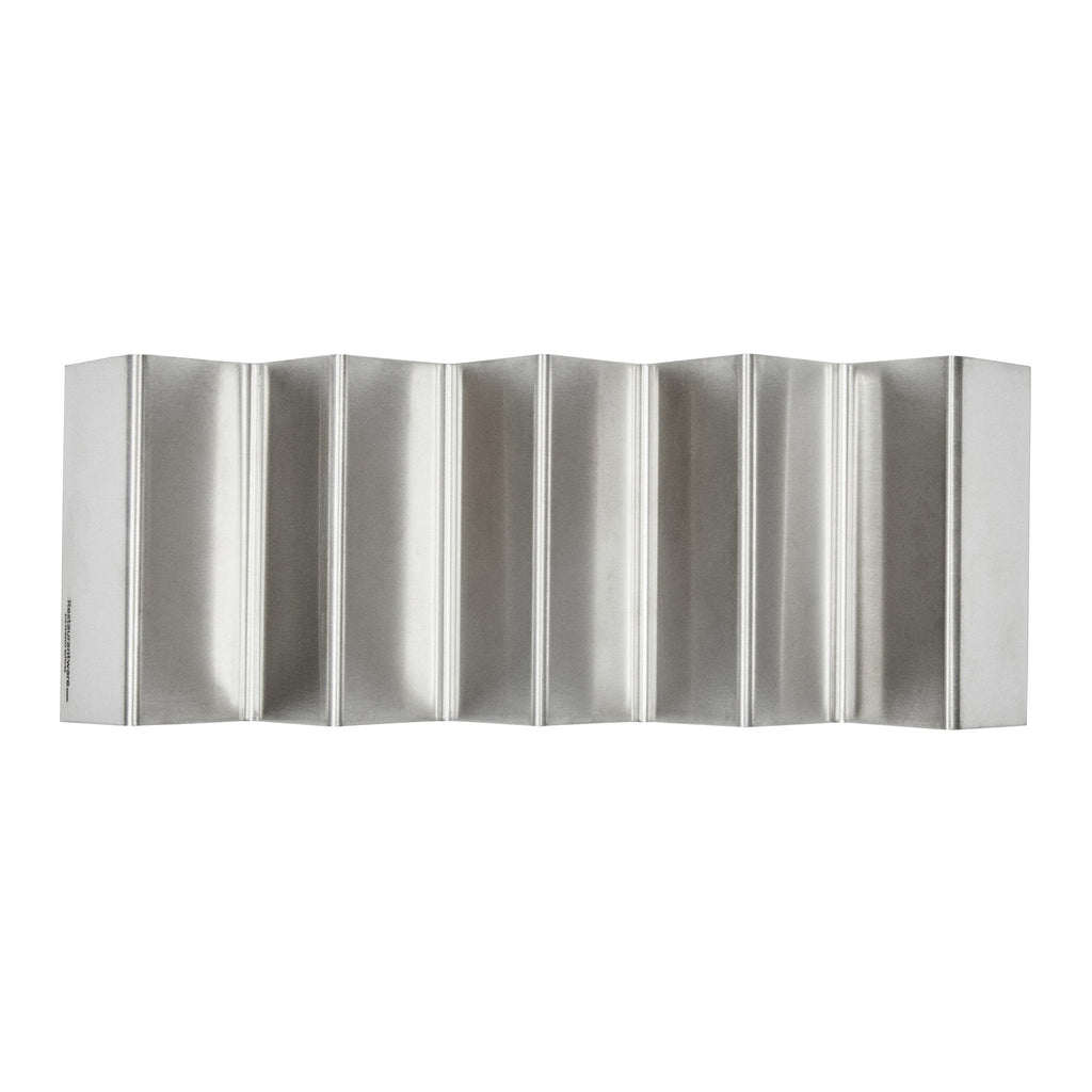 Met Lux Stainless Steel Quadruple Taco Holder - with 4 or 5 Compartments - 10 3/4" x 4" x 1 1/2" - 1 count box