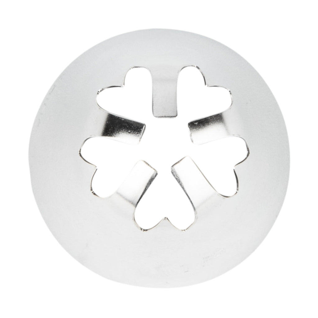 Pastry Tek Stainless Steel #1F Drop Flower Piping Tip - 1" x 1" x 1 1/2" - 1 count box