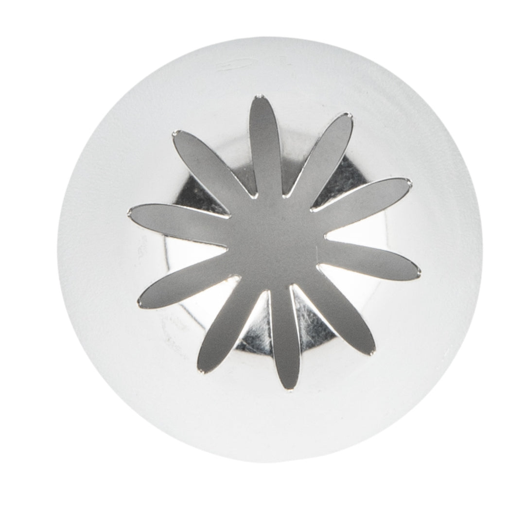 Pastry Tek Stainless Steel #1G Drop Flower Piping Tip - 1 1/2" x 1" x 1" - 1 count box