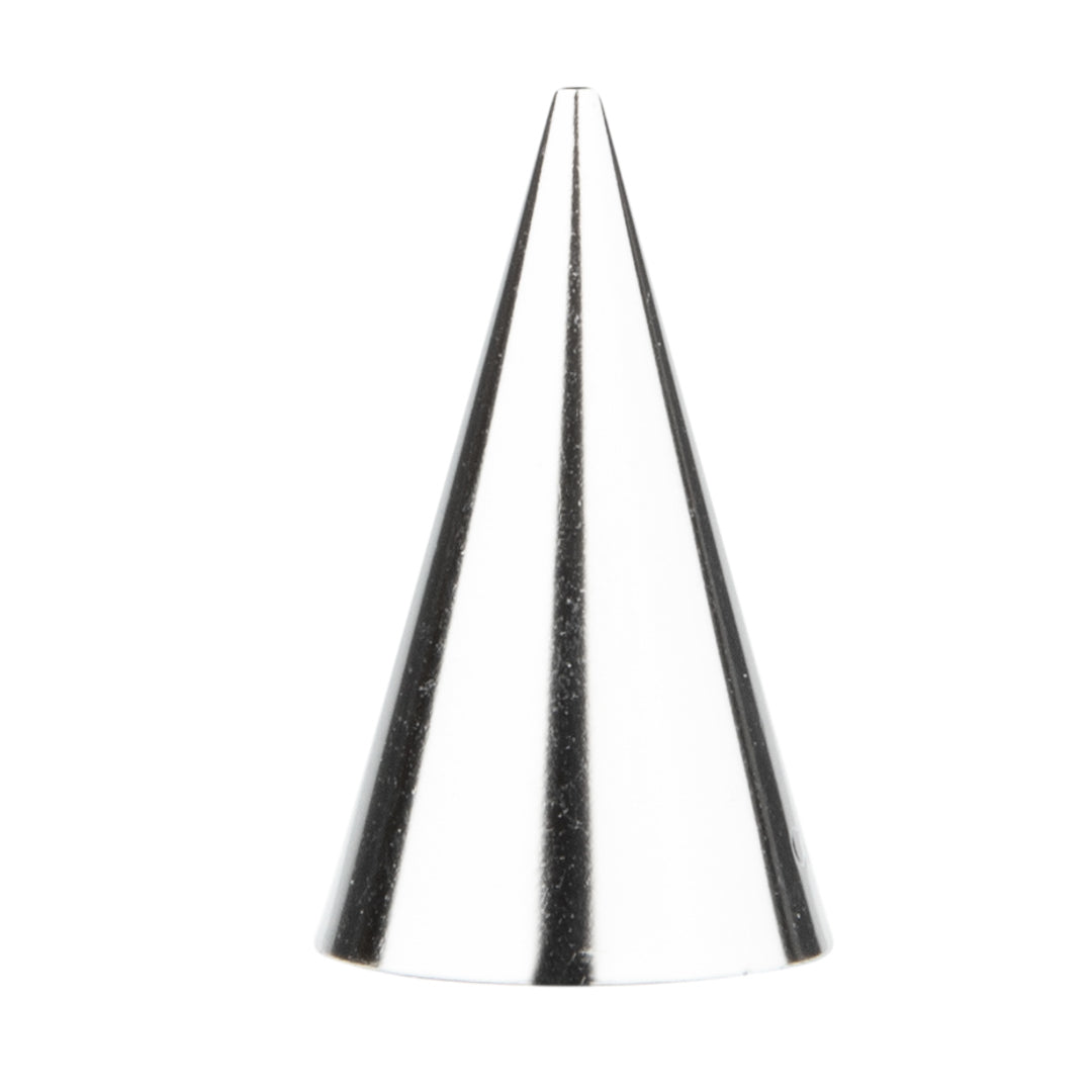 Pastry Tek Stainless Steel #1S Round Piping TIp - 3/4" x 3/4" x 1 1/4" - 1 count box