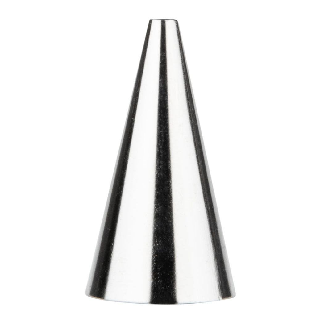 Pastry Tek Stainless Steel #5 Round Piping Tip - 3/4" x 3/4" x 1 1/4" - 1 count box