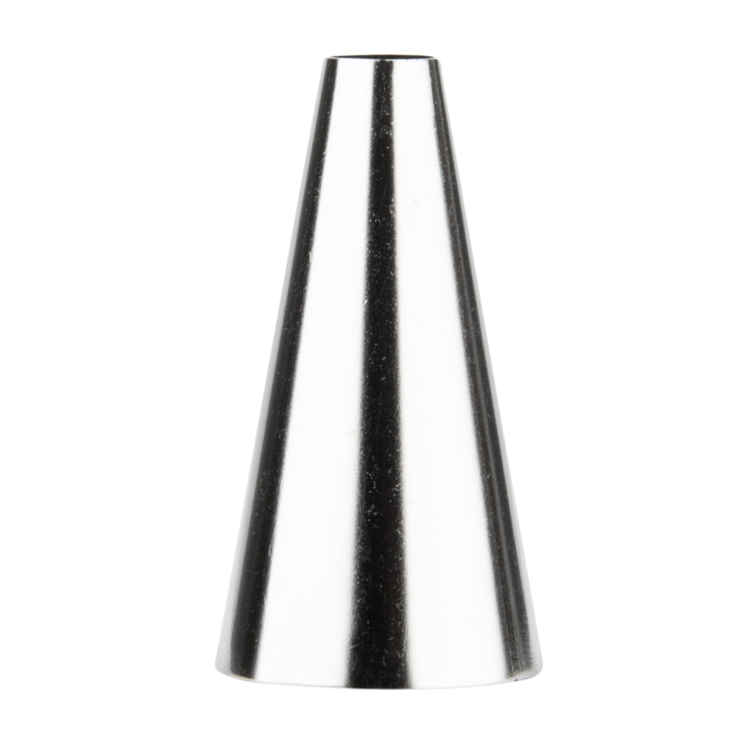 Pastry Tek Stainless Steel #10 Round Piping TIp - 3/4" x 3/4" x 1 1/4" - 1 count box