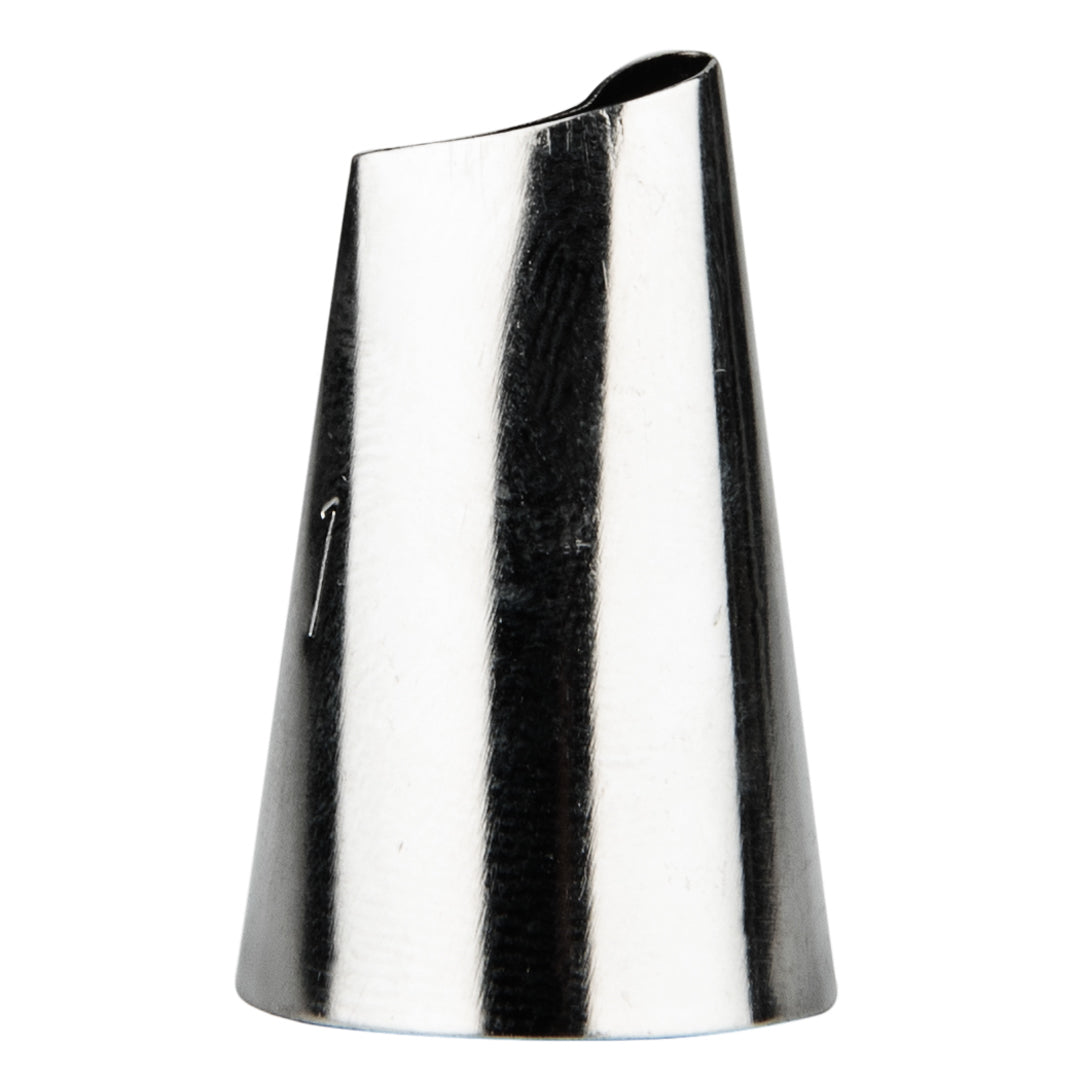 Pastry Tek Stainless Steel #61 Petal Piping Tip - 3/4" x 3/4" x 1" - 1 count box