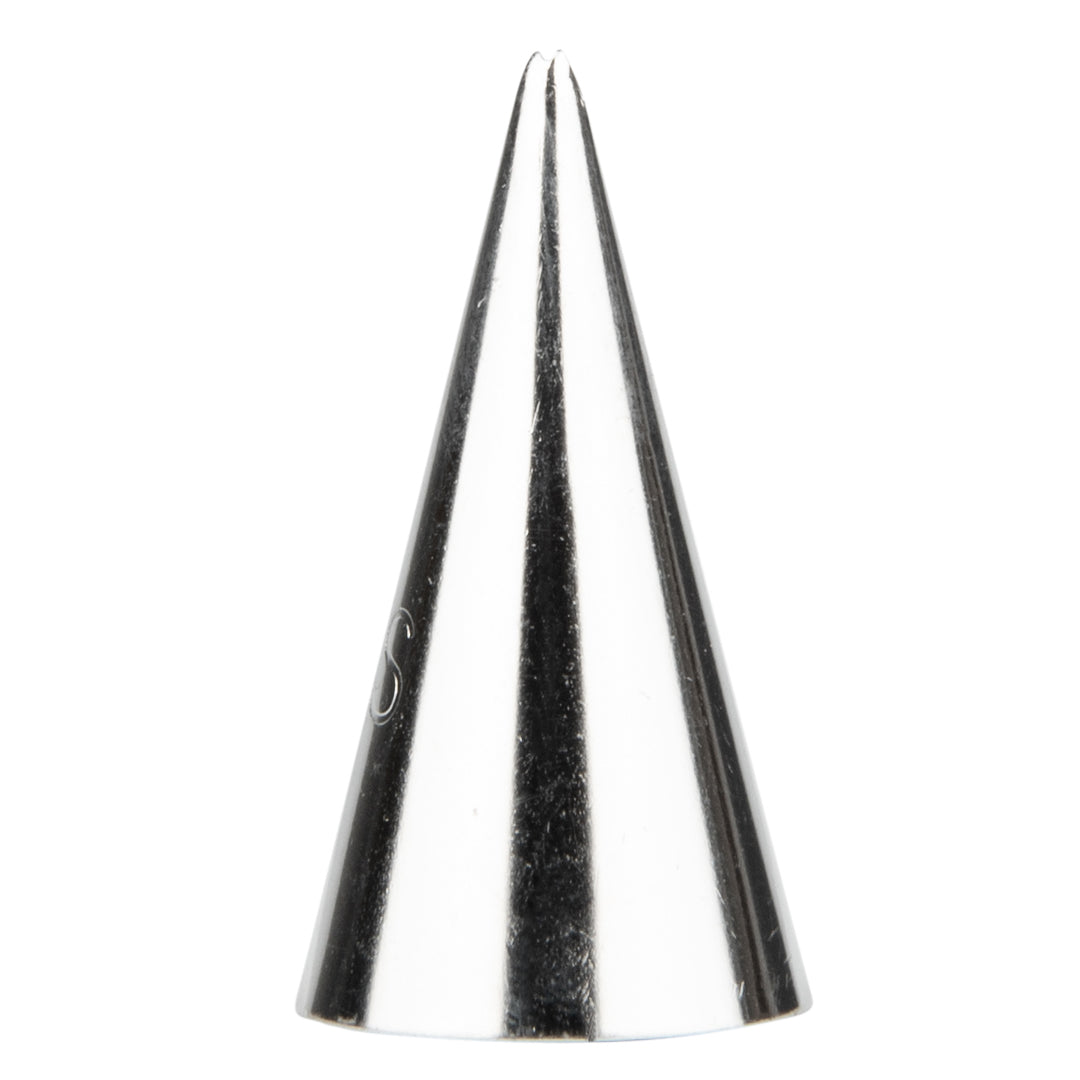 Pastry Tek Stainless Steel #65S Leaf Piping Tip - 3/4" x 3/4" x 1 1/4" - 1 count box