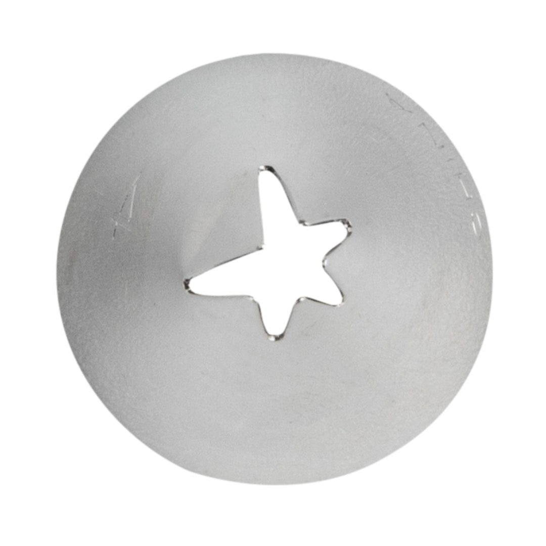 Pastry Tek Stainless Steel #74 Leaf Piping Tip - 3/4" x 3/4" x 1 1/4" - 1 count box