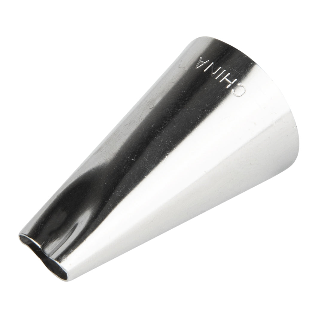 Pastry Tek Stainless Steel #97 Petal Piping Tip - 3/4" x 3/4" x 1 1/4" - 1 count box