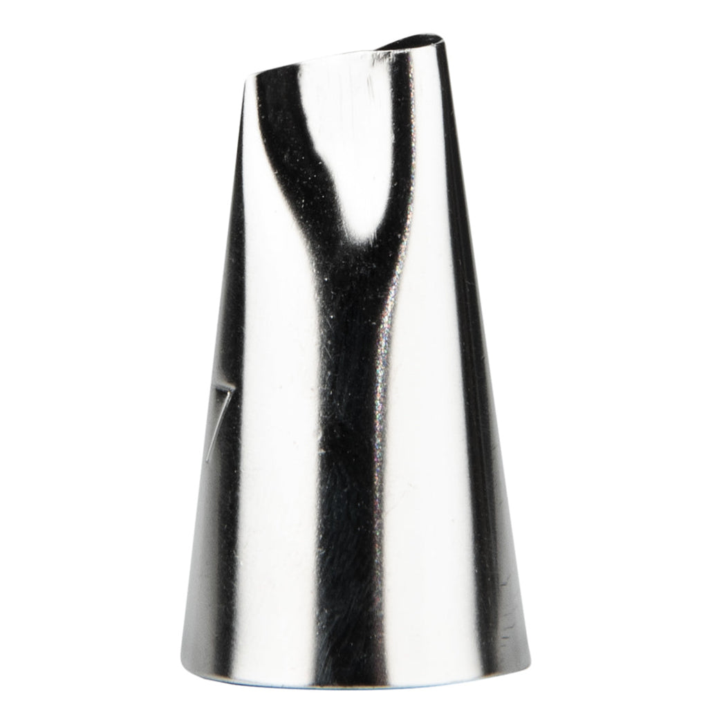 Pastry Tek Stainless Steel #97 Petal Piping Tip - 3/4" x 3/4" x 1 1/4" - 1 count box