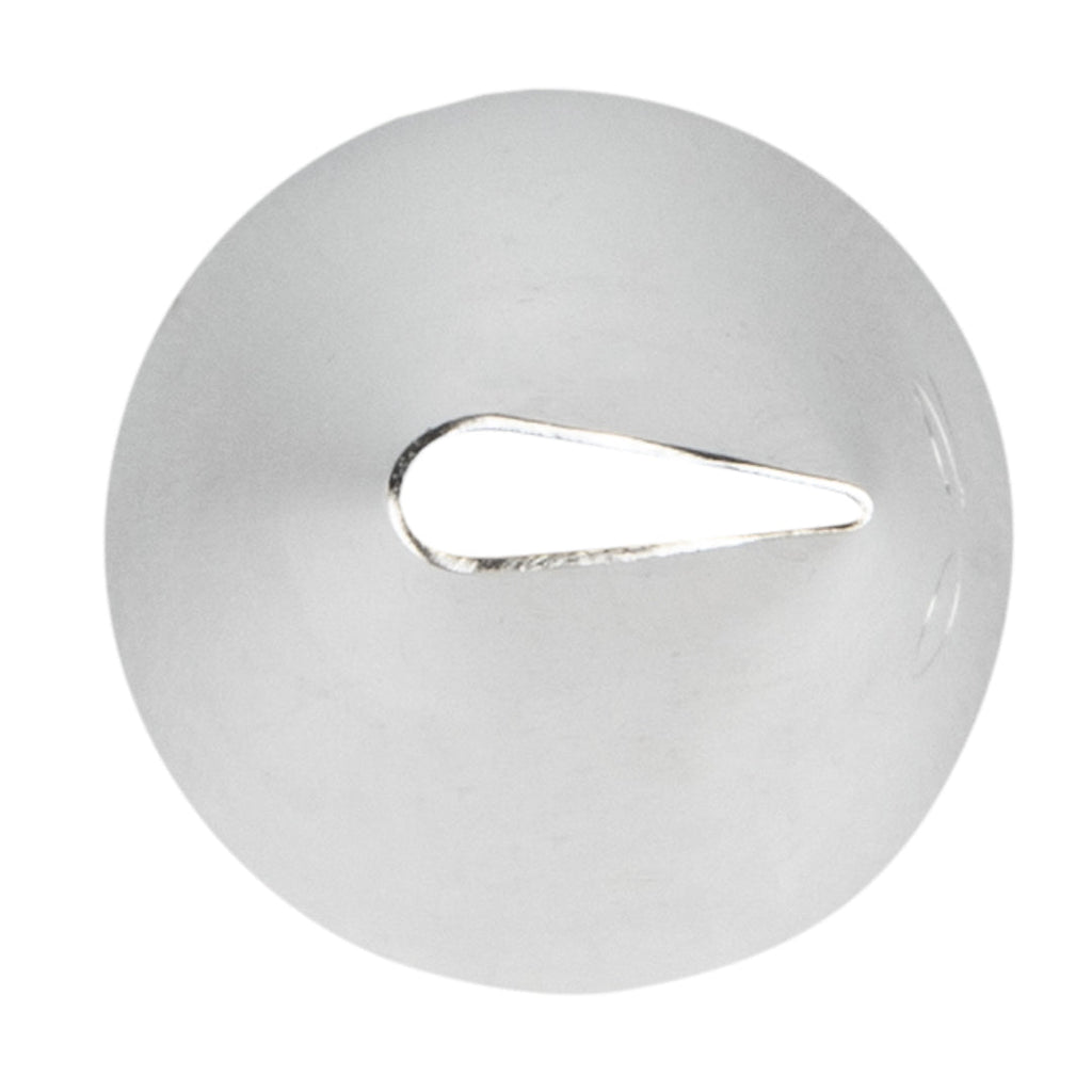 Pastry Tek Stainless Steel #102 Petal Piping Tip - 3/4" x 3/4" x 1 1/4" - 1 count box