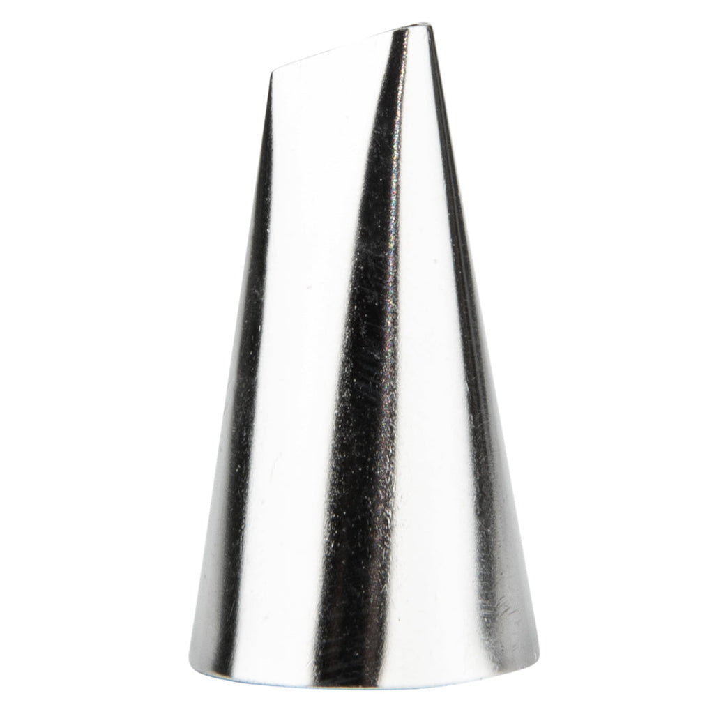 Pastry Tek Stainless Steel #102 Petal Piping Tip - 3/4" x 3/4" x 1 1/4" - 1 count box