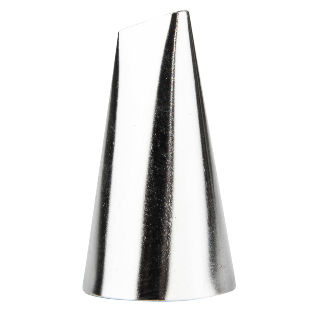 Pastry Tek Stainless Steel #102 Petal Piping Tip - 3/4" x 3/4" x 1 1/4" - 1 count box