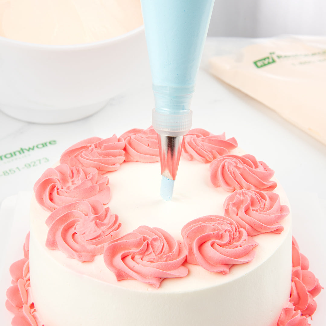 Pastry Tek Stainless Steel #102 Petal Piping Tip - 3/4" x 3/4" x 1 1/4" - 1 count box
