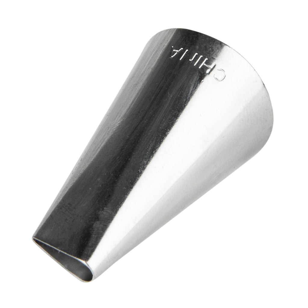 Pastry Tek Stainless Steel #103 Petal Piping Tip - 3/4" x 3/4" x 1 1/4" - 1 count box