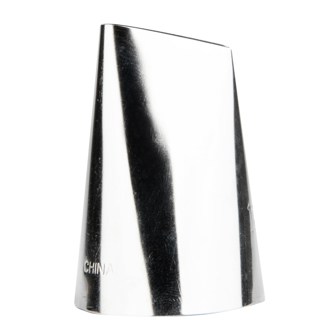 Pastry Tek Stainless Steel #127 Petal Piping Tip - 1 1/4" x 1 1/4" x 1 3/4" - 1 count box