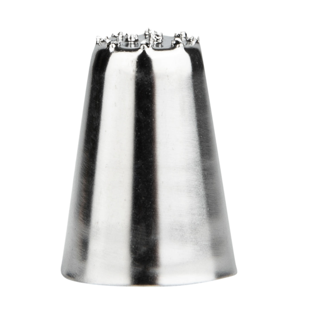 Pastry Tek Stainless Steel #233 Multi Opening Piping TIp - 3/4" x 3/4" x 1" - 1 count box