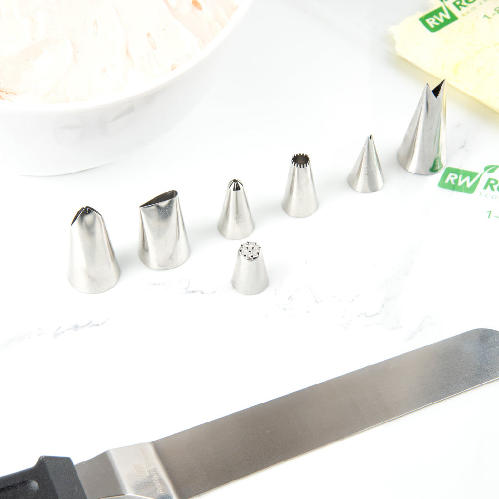 Pastry Tek Stainless Steel #233 Multi Opening Piping TIp - 3/4" x 3/4" x 1" - 1 count box