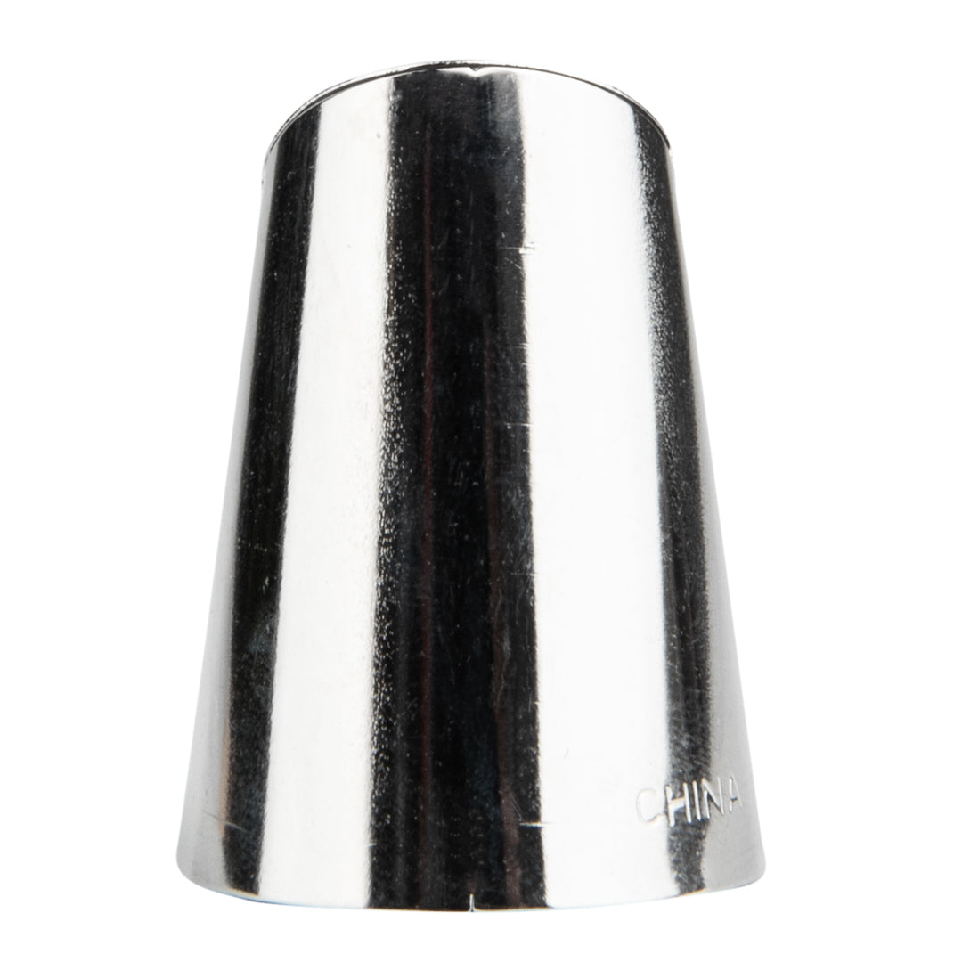 Pastry Tek Stainless Steel #402 Ruffle Piping Tip - 1" x 1" x 1 1/4" - 1 count box