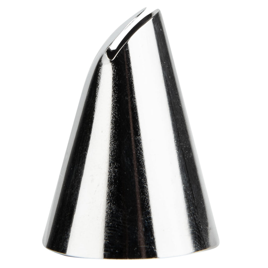 Pastry Tek Stainless Steel #402 Ruffle Piping Tip - 1" x 1" x 1 1/4" - 1 count box