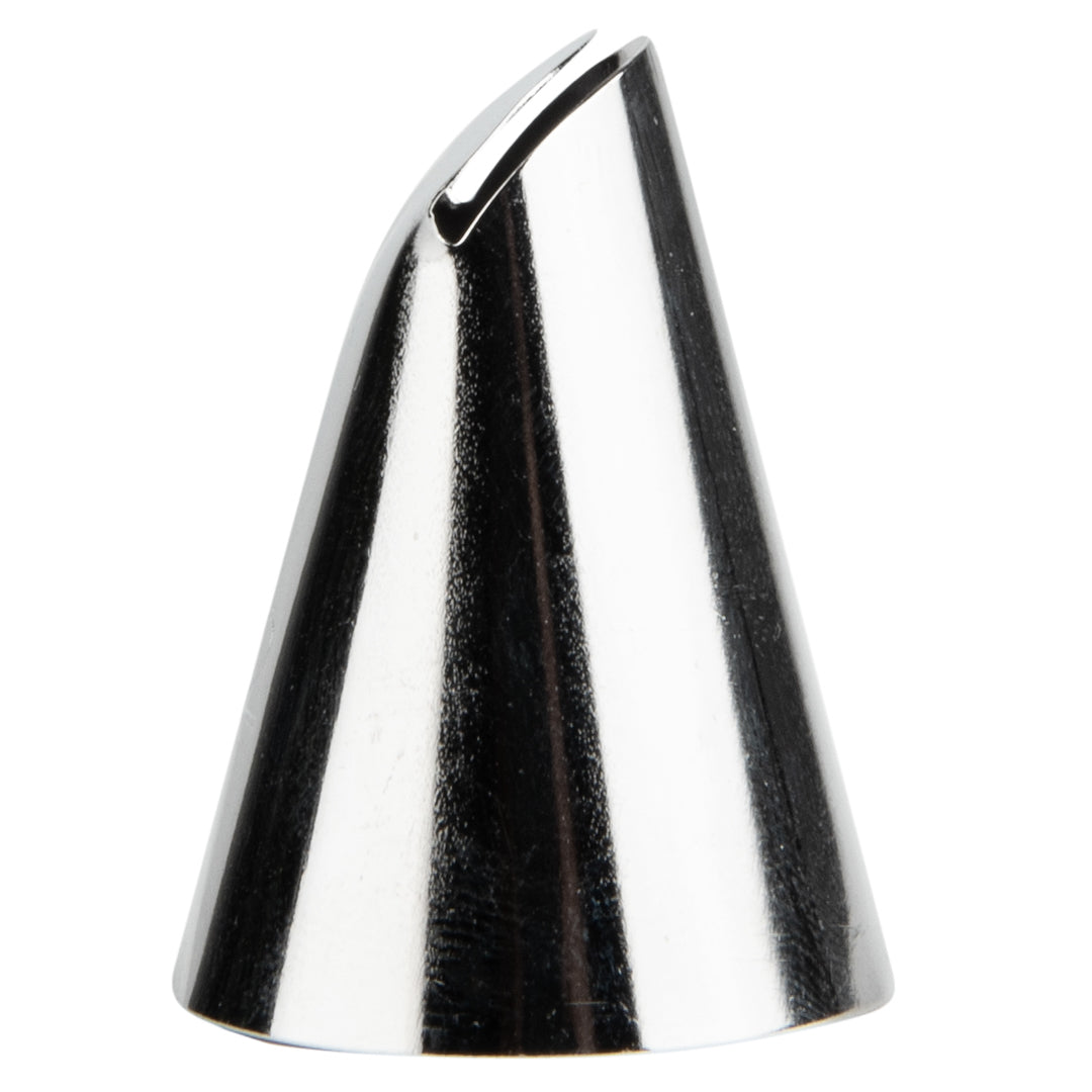 Pastry Tek Stainless Steel #402 Ruffle Piping Tip - 1" x 1" x 1 1/4" - 1 count box
