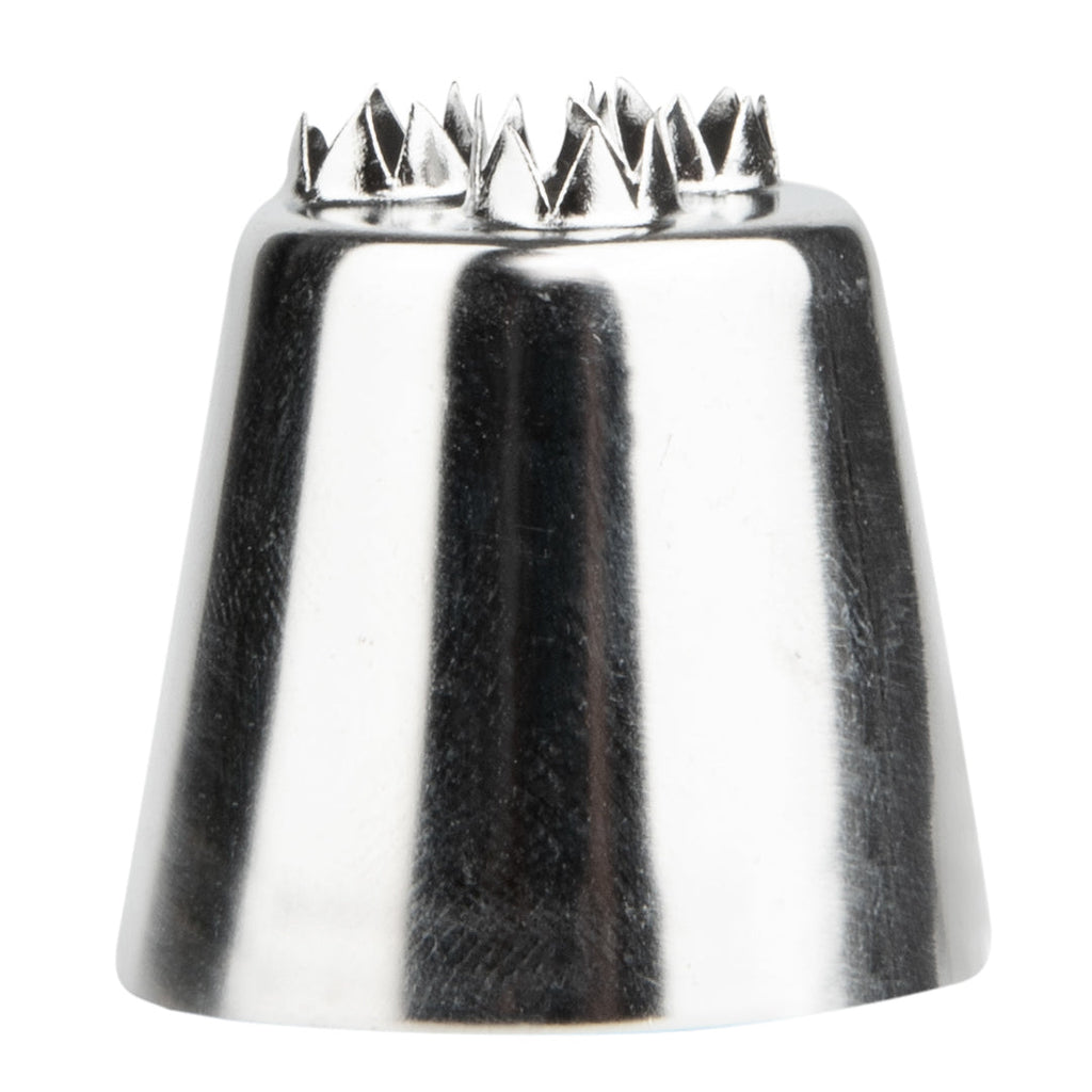 Pastry Tek Stainless Steel #2010 Triple Star Piping Tip - 1" x 1" x 1" - 1 count box