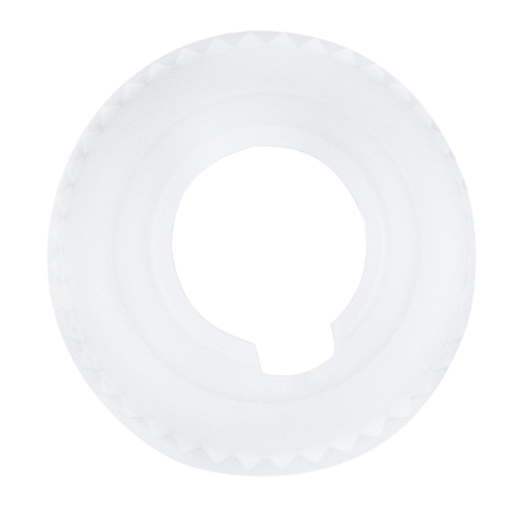 Pastry Tek White Plastic Piping Tip Coupler - Reusable - 1" x 1" x 1" - 1 count box