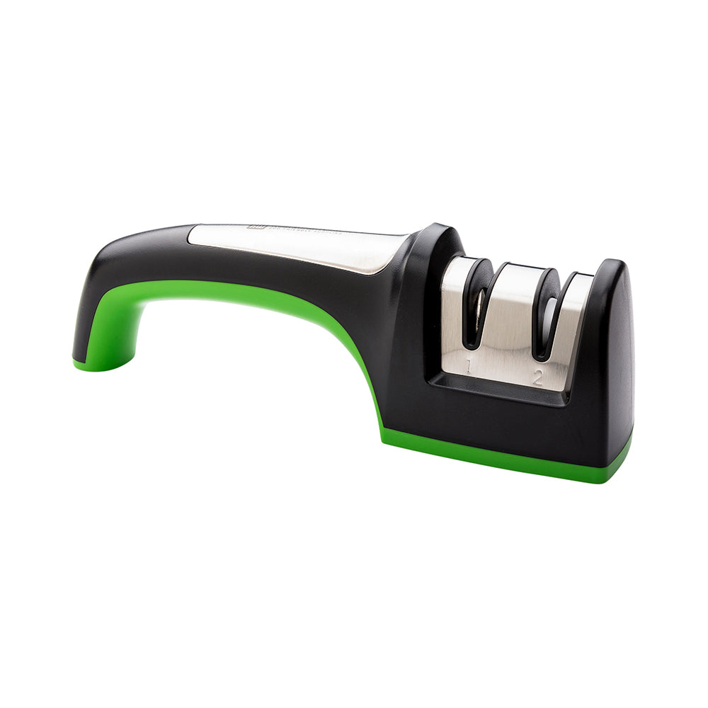 Kitchen tek Commercial Knife Sharpener - Diamond Edge, Manual Tabletop Design - 7 3/4" x 2" x 2 3/4" - 1 count box