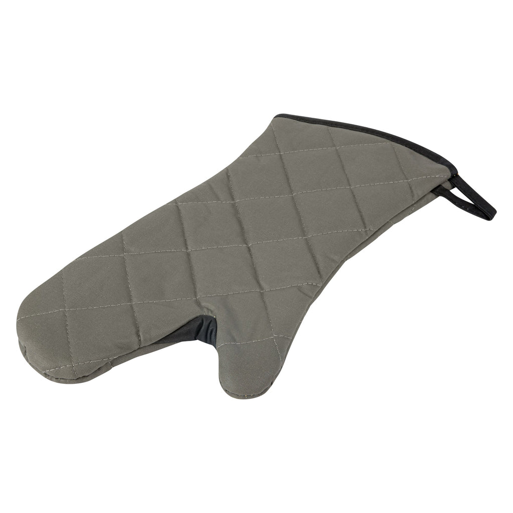 RW Threads Gray Cotton Oven Mitt - Flame Retardant, with Thumb Guard - 17" x 8" x 1/2" - 1 count box