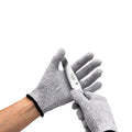 Life Protector Gray Medium Cut-Resistant Gloves - Level 5, Food Safe - 8 1/2" x 5" - Pair - 1 count box