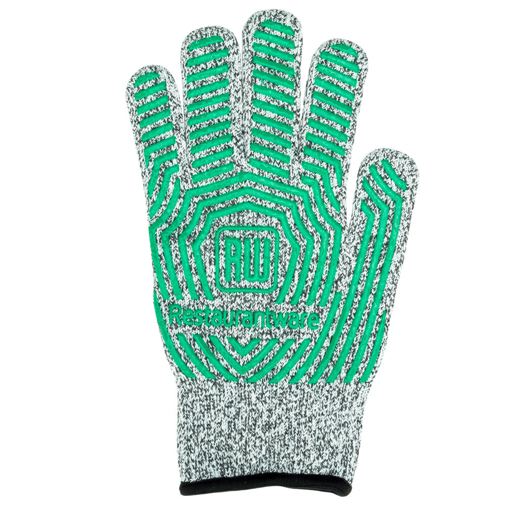 Life Protector Gray Medium Cut-Resistant Gloves - Level 5, Non-Slip, Food Safe - 8 1/2" x 5" - Pair - 1 count box
