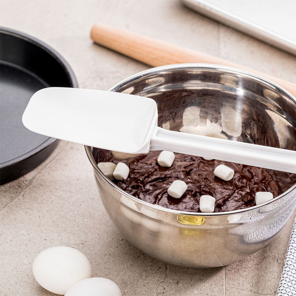 Met Lux White Rubber Spatula - Spoon-Shaped - 16" - 1 count box