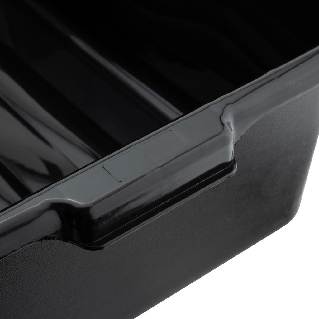 RW Clean Black Plastic Bus Tub - Deep, Easy Grip - 22" x 15 3/4" x 7" - 1 count box