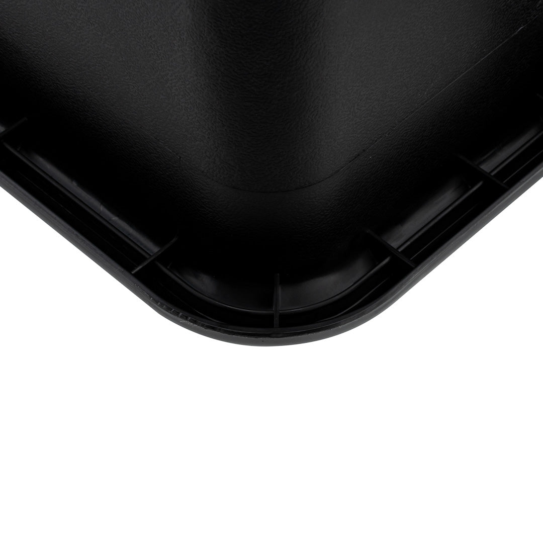 RW Clean Black Plastic Bus Tub - Deep, Easy Grip - 22" x 15 3/4" x 7" - 1 count box