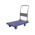 RW Clean Blue Plastic Large Folding Platform Cart - 660 lb Capacity - 35 1/2" x 23 1/4" x 27 3/4" - 1 count box