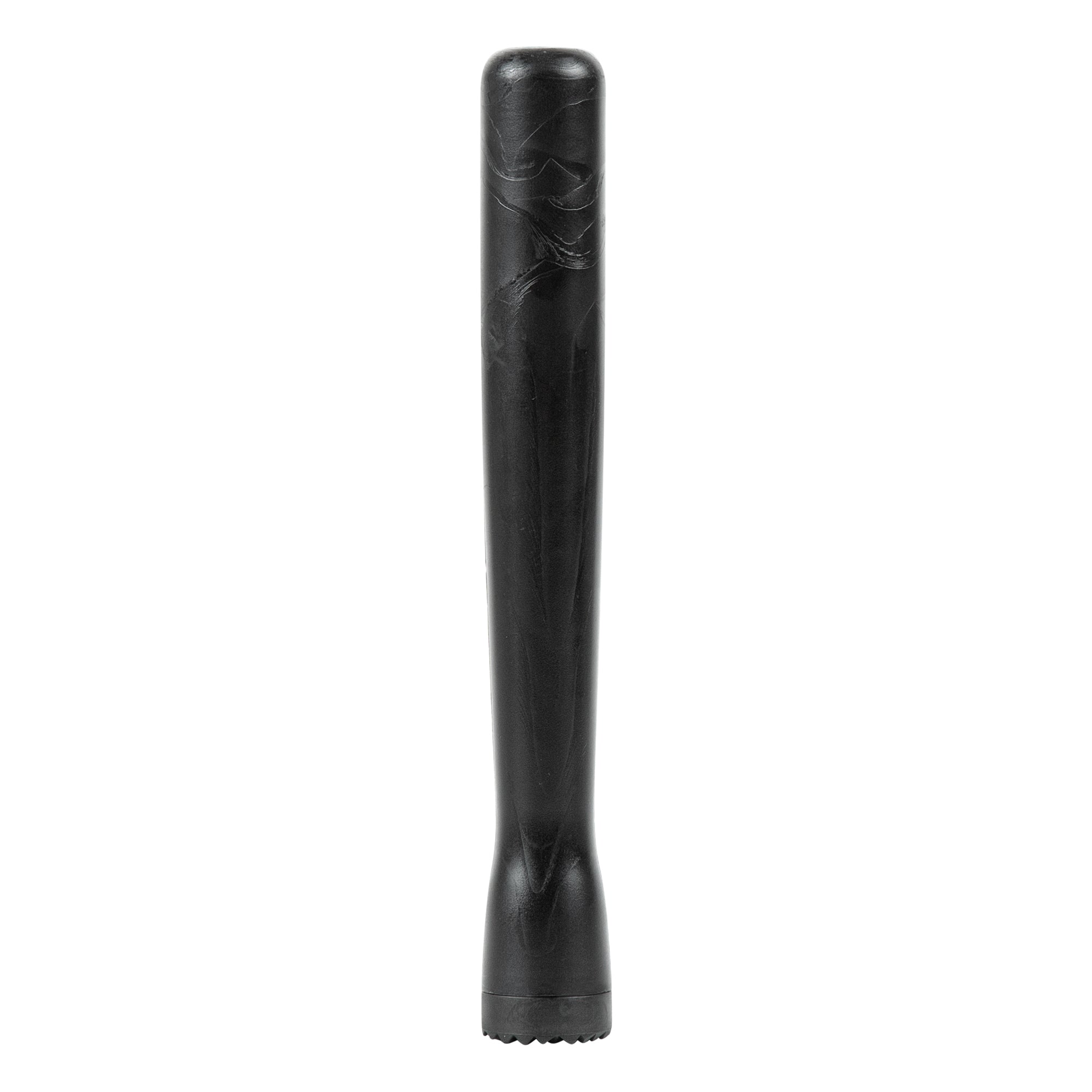 Bar Lux Black Plastic Cocktail Muddler - Tenderizer Head - 8 1/4" x 1" x 1" - 1 count box