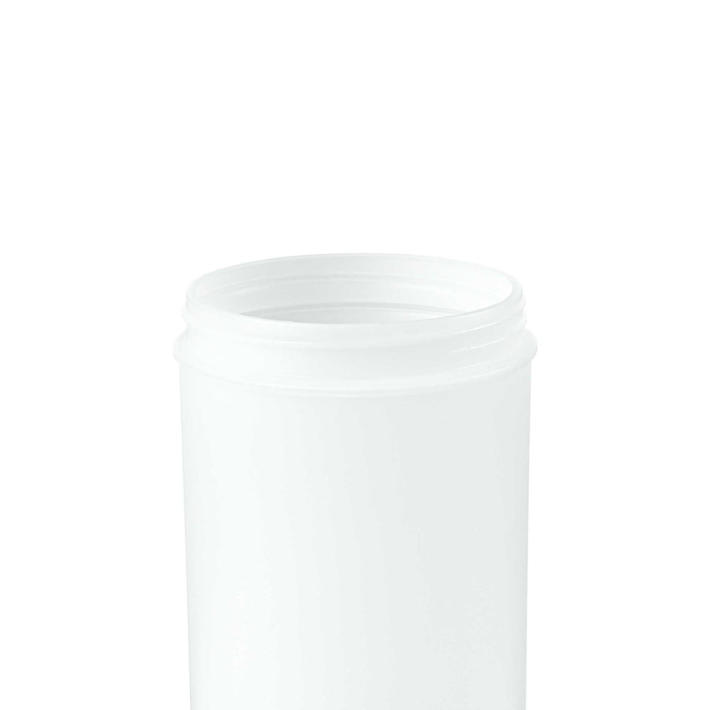 Bar Lux 1 qt Plastic Quick Pour Storage Container Bottle - with Brown Spout and Lid - 3 1/2" x 3 1/2" x 13" - 1 count box