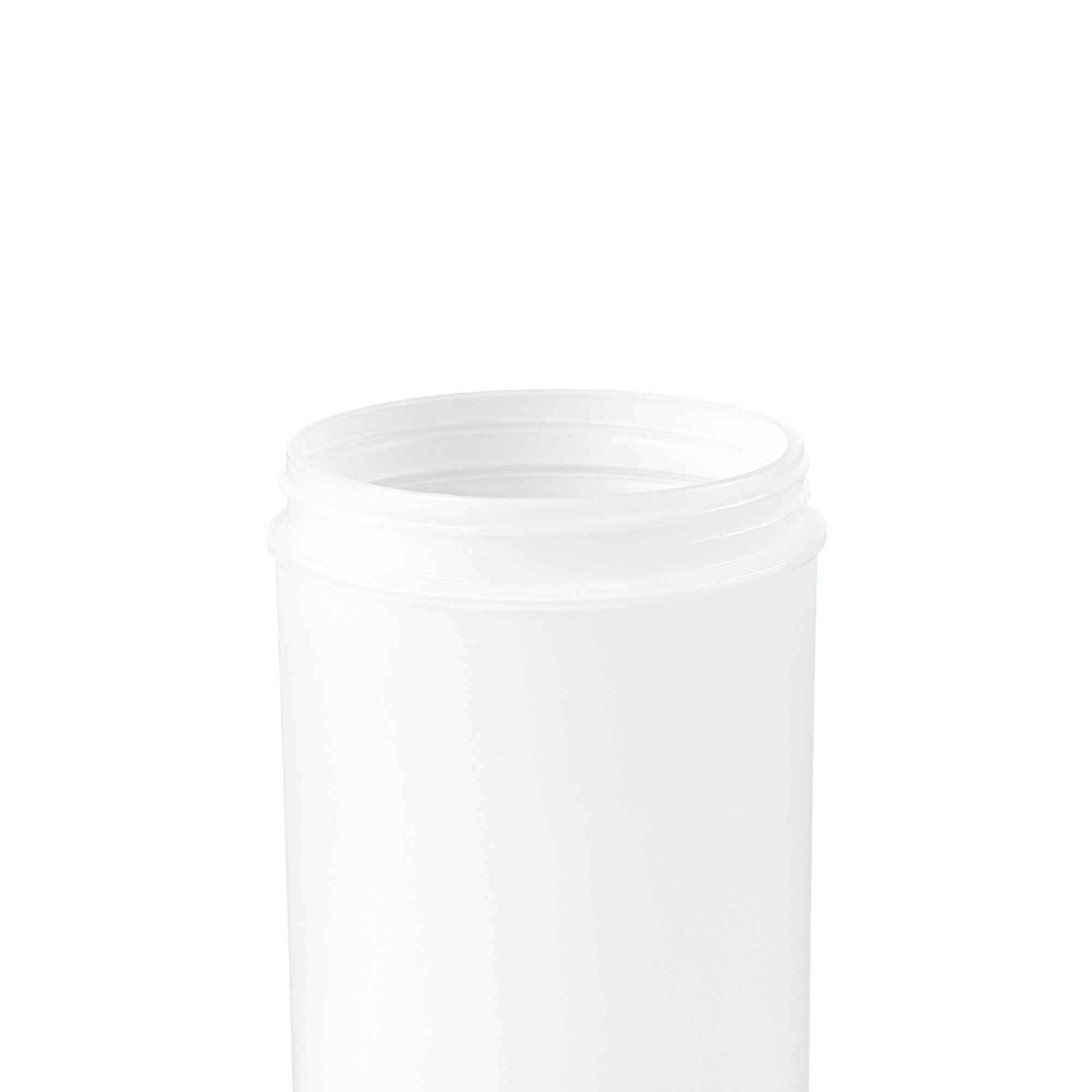 Bar Lux 1 qt Plastic Quick Pour Storage Container Bottle - with Brown Spout and Lid - 3 1/2" x 3 1/2" x 13" - 1 count box