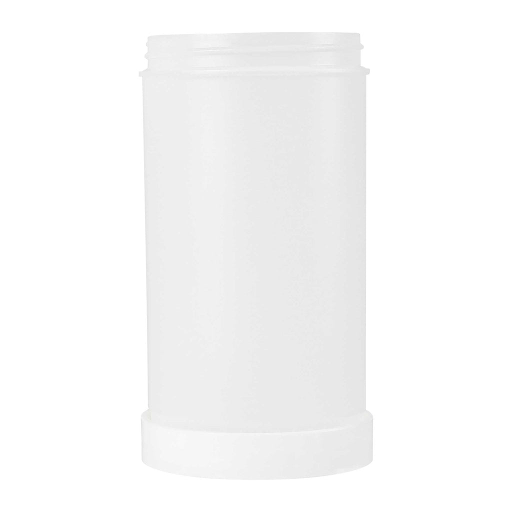 Bar Lux 1 qt Plastic Quick Pour Storage Container Bottle - with Clear Spout and Lid - 3 1/2" x 3 1/2" x 13" - 1 count box